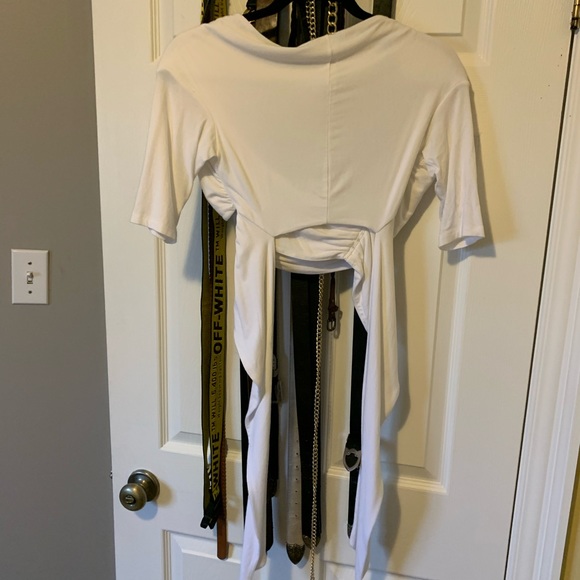 Alexander Wang T White Crop Top - Picture 6 of 7